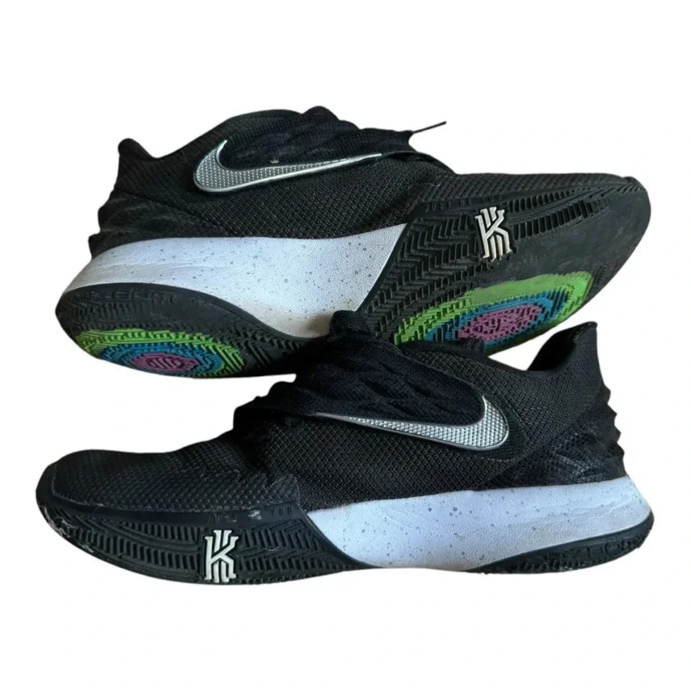 Nike Kyrie 4 Low "Black/Metallic Silver" Size 9 Men's‎ Basketball Shoes